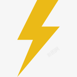 矢量闪电符号Flash图标高清图片