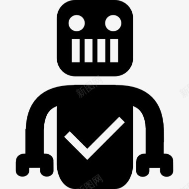 机器人与CheckMark图标图标