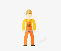 矿工安全帽和工具插画工人高清图片