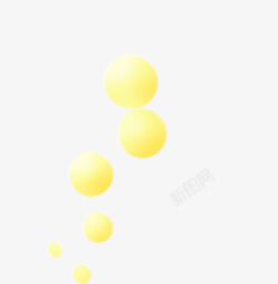 黄色漂浮球素材