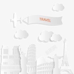 环球旅行剪贴画创意扁平化环球旅行剪贴画高清图片