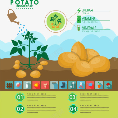 种植土豆图标图标