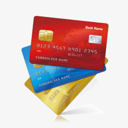 办卡流程银行卡矢量图高清图片