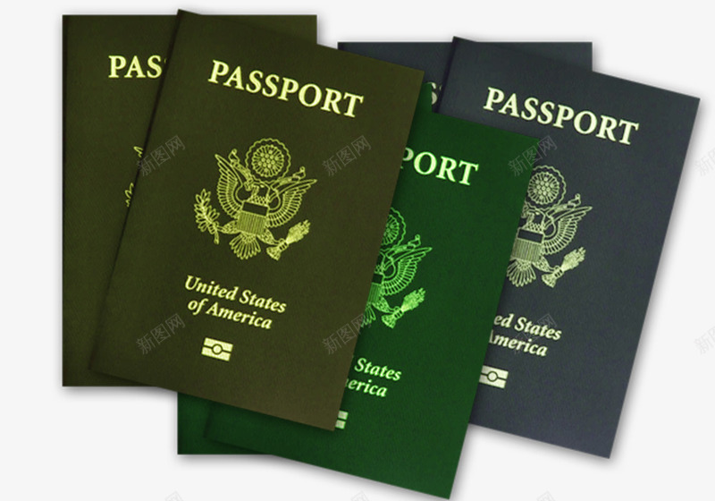 美国签证png免抠素材_新图网 https://ixintu.com 出国 出国旅游 美国签证 证件