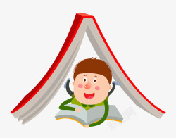 帐篷状短发男孩高清图片