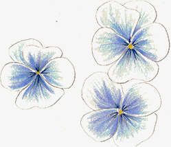 三朵花透明花瓣三朵花精美花瓣素高清图片