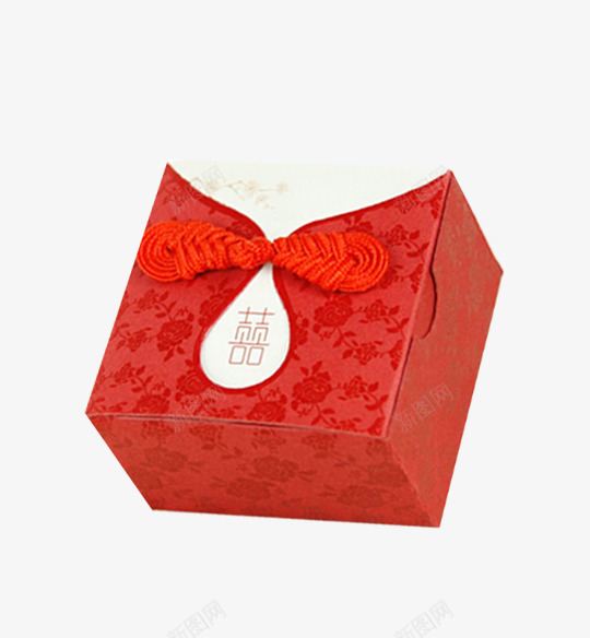 红色中式喜糖包装png免抠素材_新图网 https://ixintu.com 中国风 中式 产品实物 喜糖包装 喜糖盒子 红色糖盒