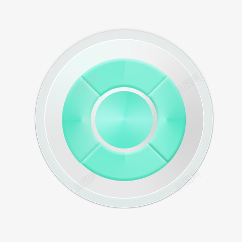 扁平化控件按钮图标psd_新图网 https://ixintu.com 图标 扁平 按钮 控件 绿色