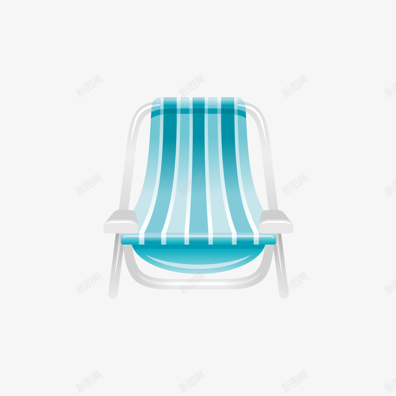 灰蓝色的沙滩椅png免抠素材_新图网 https://ixintu.com 日用 沙滩椅 灰色 矢量沙滩椅 蓝色
