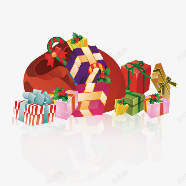 圣诞节活动大礼品png免抠素材_新图网 https://ixintu.com 圣诞礼物 圣诞节 新年礼品 活动大礼品 礼物 礼物素材