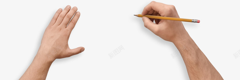 手拿铅笔写字实物图png免抠素材_新图网 https://ixintu.com 书写 写字 双手 学习用具 实物图 涂写 绘画 铅笔