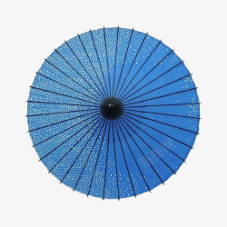 折伞蓝色花折伞高清图片