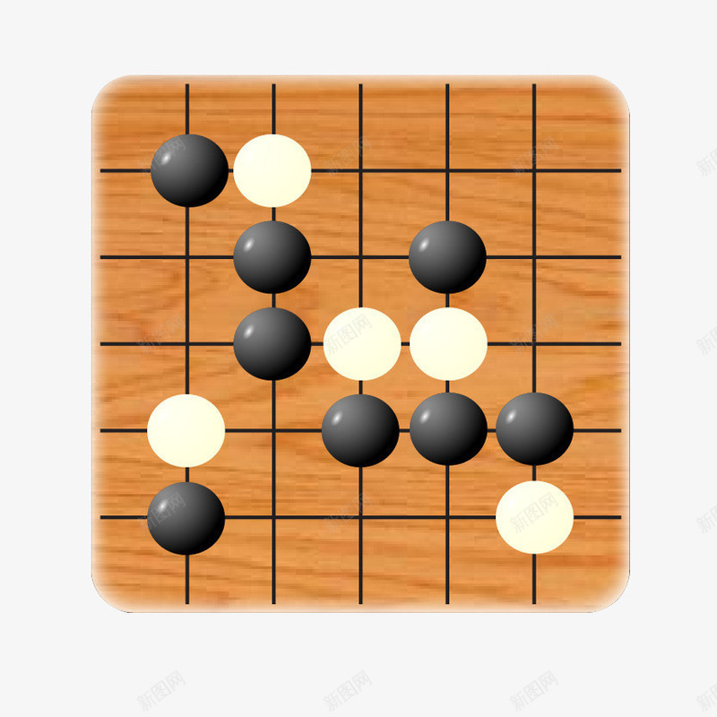 脑力益智游戏黑白棋png免抠素材_新图网 https://ixintu.com 休闲益智 围棋 棋子 棋罐 白棋 黑棋 黑白棋