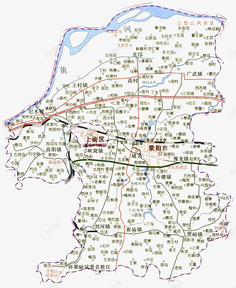 郑州城区地图png免抠素材_新图网 https://ixintu.com 城区地图 平面图 简图 设计 郑州地图