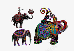 骑大象的人插图漂亮的大象片高清图片