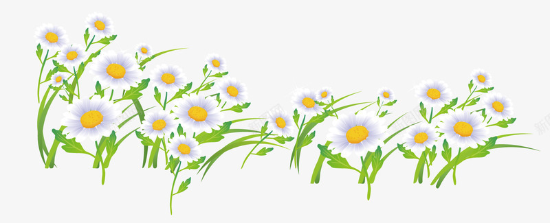 小花png免抠素材_新图网 https://ixintu.com 小花 底边装饰 很多花 花团锦簇 花朵
