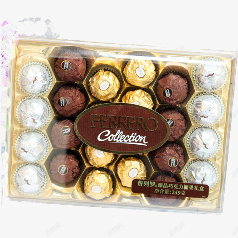 费列罗巧克力png免抠素材_新图网 https://ixintu.com 大盒 方形盒子 费列罗 送女朋友