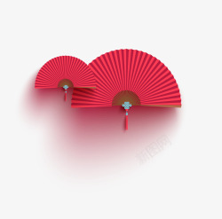 春节扇子古典唯美中国风扇子高清图片