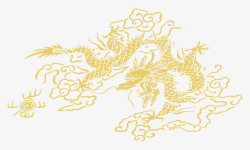 中国龙底纹素材