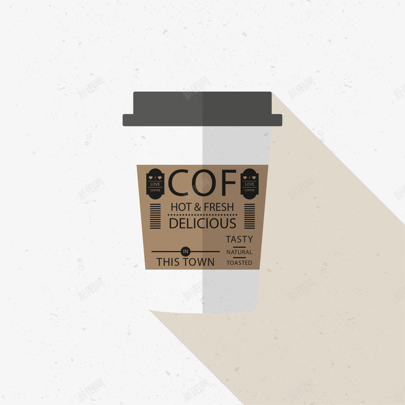 扁平化外卖咖啡png免抠素材_新图网 https://ixintu.com 咖啡外卖 咖啡杯 咖啡素材