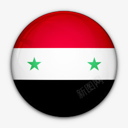 国旗对叙利亚世界标志图标图标