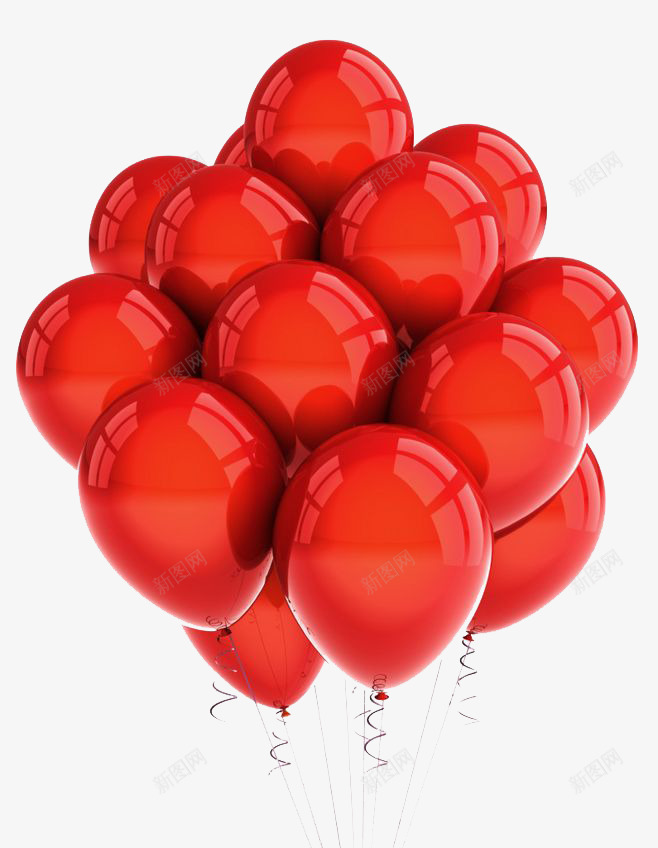 气球告白红色愉快png免抠素材_新图网 https://ixintu.com 告白 愉快 气球 气球墙 红色 节日