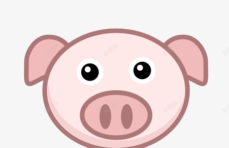粉红色可爱卡通猪头png免抠素材_新图网 https://ixintu.com 卡通 可爱猪猪 手绘 猪头 猪猪 风红色