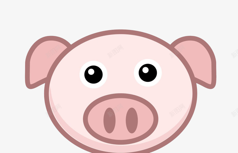 粉红色可爱卡通猪头png免抠素材_新图网 https://ixintu.com 卡通 可爱猪猪 手绘 猪头 猪猪 风红色