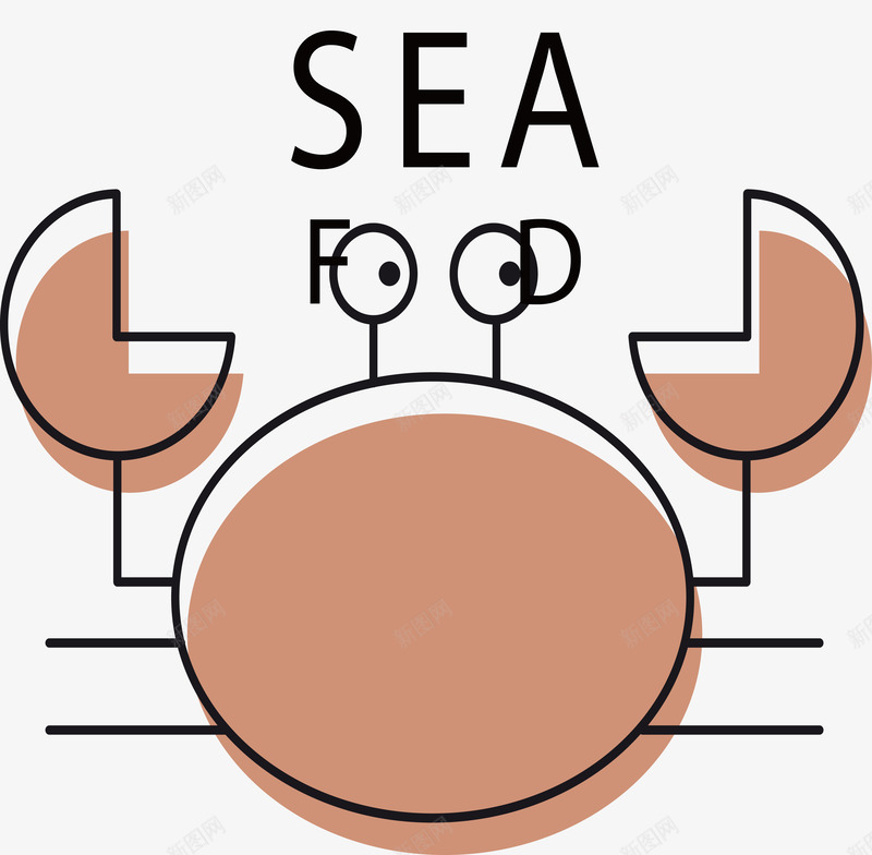 创意海鲜餐厅矢量图ai免抠素材_新图网 https://ixintu.com 创意 海鲜 螃蟹 餐厅 矢量图