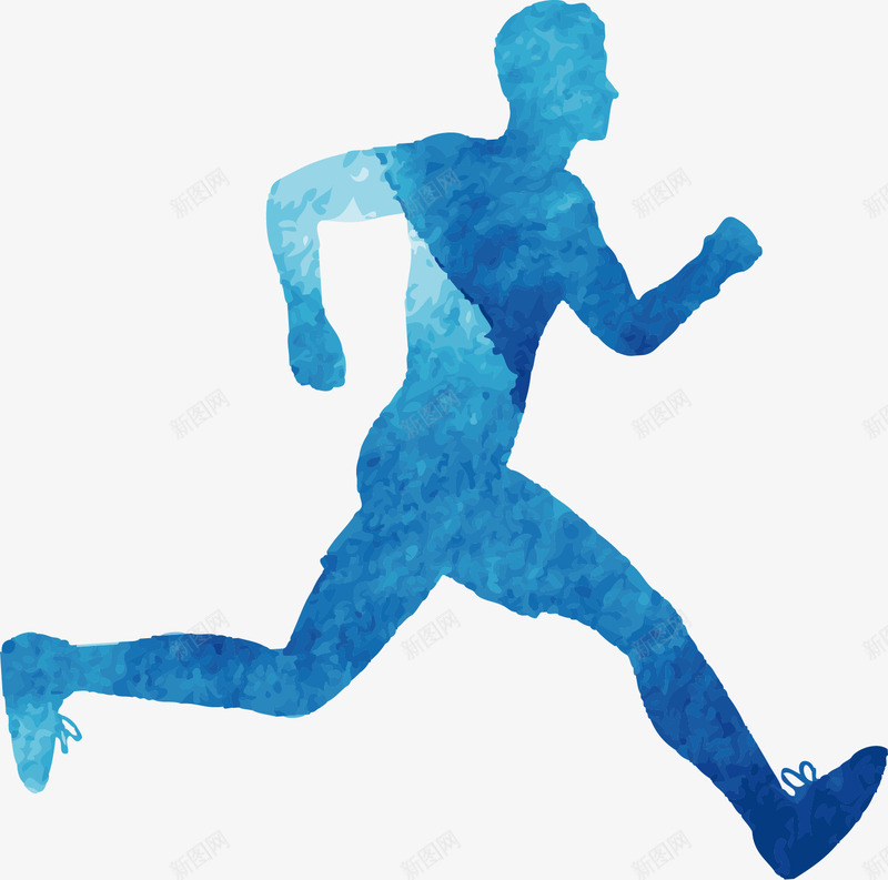奔跑的男人矢量图ai免抠素材_新图网 https://ixintu.com 人物 健康 健身 奔跑 男人 跑步 运动 矢量图