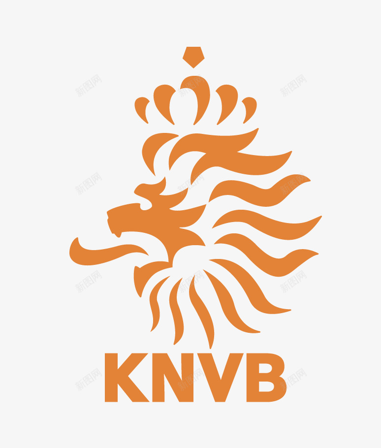 荷兰足球队图标png_新图网 https://ixintu.com 矢量标志 荷兰国家队 荷兰足球队 队徽logo