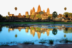 柬埔寨吴哥古迹著名吴哥窟景点高清图片