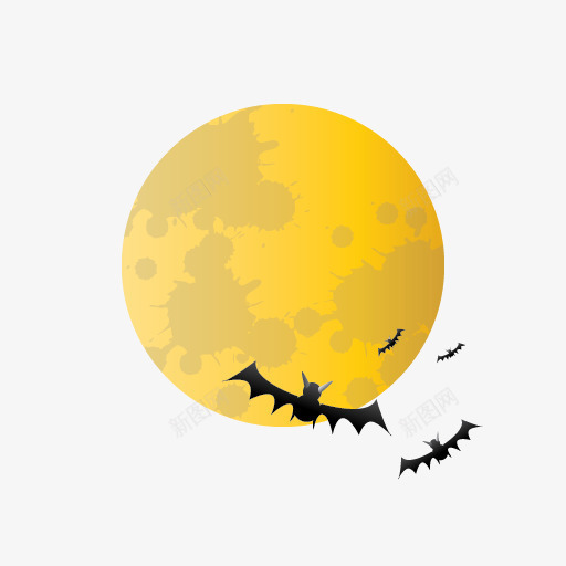 蝙蝠万圣节月亮可怕的万圣节png免抠素材_新图网 https://ixintu.com Bat halloween moon scary 万圣节 可怕的 月亮 蝙蝠