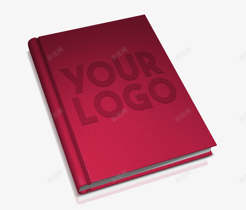 可换logo的书本图标psd_新图网 https://ixintu.com VI设计 产品实物 本子 红色的书