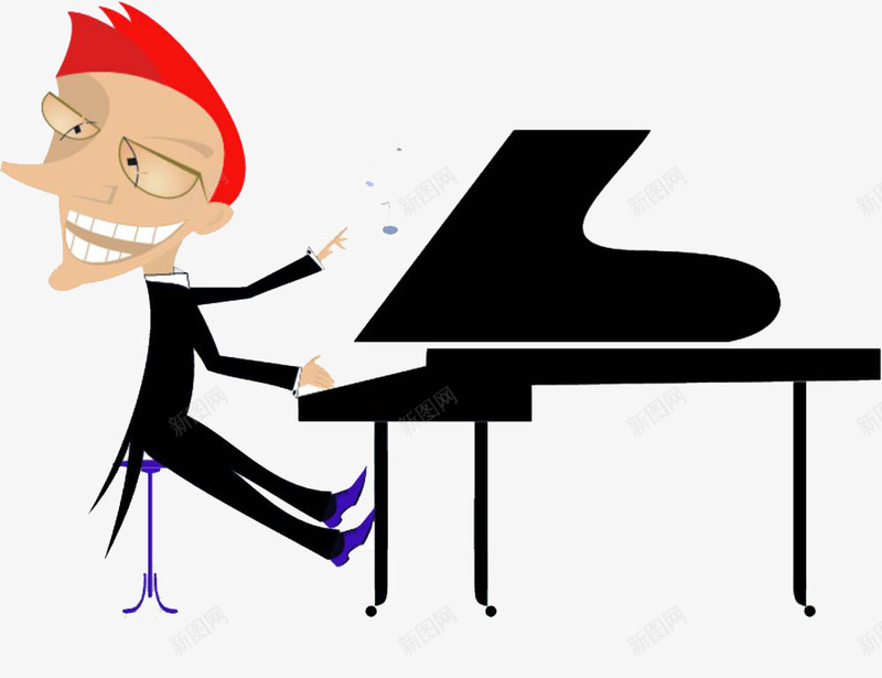弹钢琴转头的男子png免抠素材_新图网 https://ixintu.com a 乐器 修养身心 卡通 弹奏 弹钢琴 悦耳 旋律 曲调 琴 琴键 转头 音律