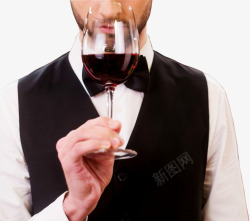 红酒与高脚杯品尝红酒高清图片