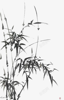 中国画风竹子高清图片