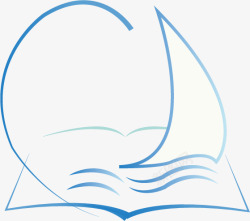 图书logo杨帆起航logo矢量图图标高清图片