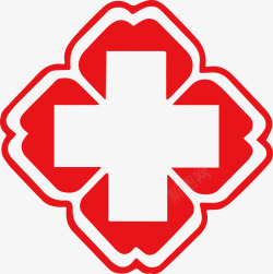 矢量诊所logo红色logo图标高清图片