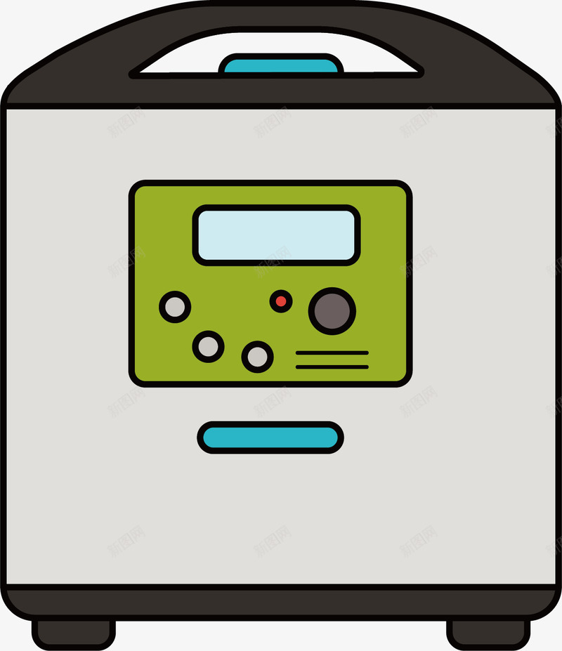 手绘电饭煲png免抠素材_新图网 https://ixintu.com 卡通电饭煲 扁平化 手绘电饭煲 电饭煲 蒸煮