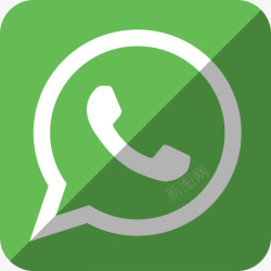 WhatsApp社会阴影圆角矩形素材