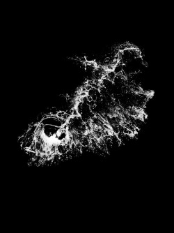 流体飞溅飞溅喷溅的半透明水花浪花波涛元素高清图片