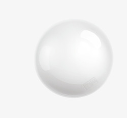 白色立体球体珍珠素材
