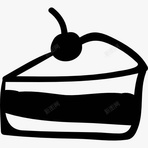 蛋糕三角片手工符号图标png_新图网 https://ixintu.com 三角 三角形 手工 水果 片 蛋糕 食品