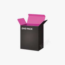 DVDpack粉色系列盒子素材