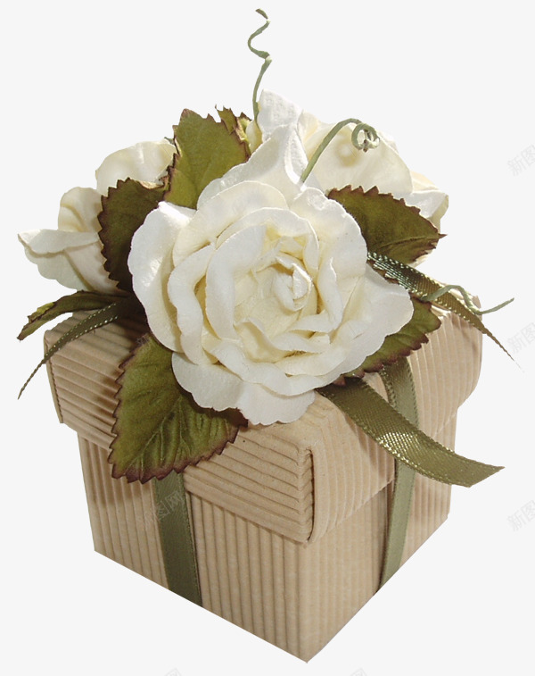 花瓣红色花朵礼物盒子png免抠素材_新图网 https://ixintu.com 盒子 礼物 红色 花朵 花瓣
