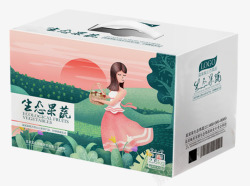 果蔬零食果蔬土特产包装礼盒高清图片