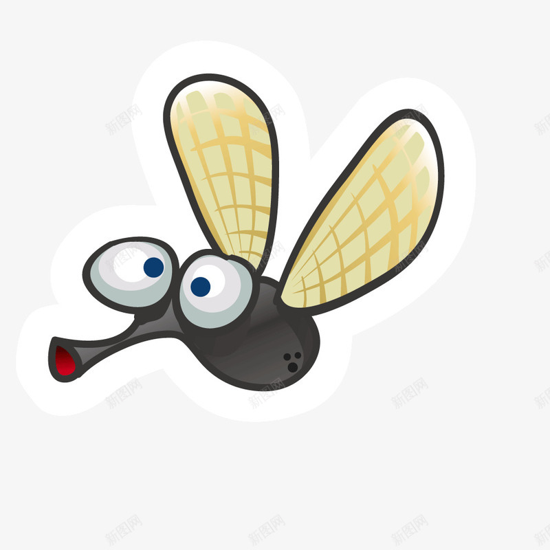 飞翔的小蚊子png免抠素材_新图网 https://ixintu.com 蚊子 飞翔 黑色