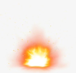 火焰特效数字爆炸散开火光高清图片