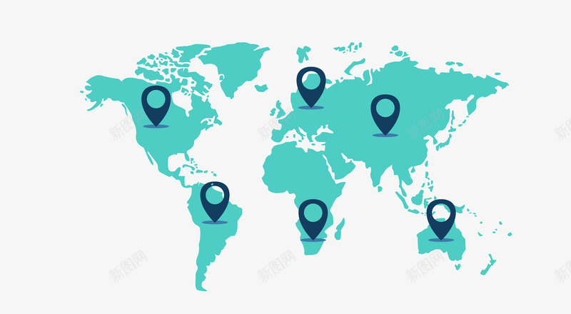 世界地图矢量图eps免抠素材_新图网 https://ixintu.com 世界地图 矢量世界地图 绿色世界地图 矢量图